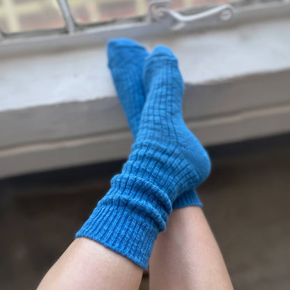 Cottage Socks - Laguna Blue