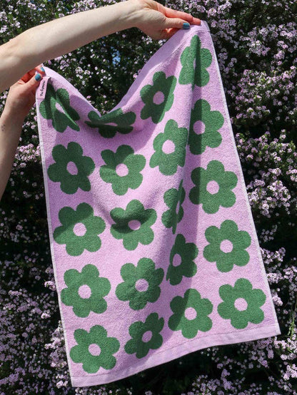 Flowerbed Hand Towel