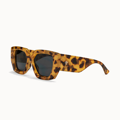 Hong Kong Sunglasses in Leopard 100% Recycled Plastic