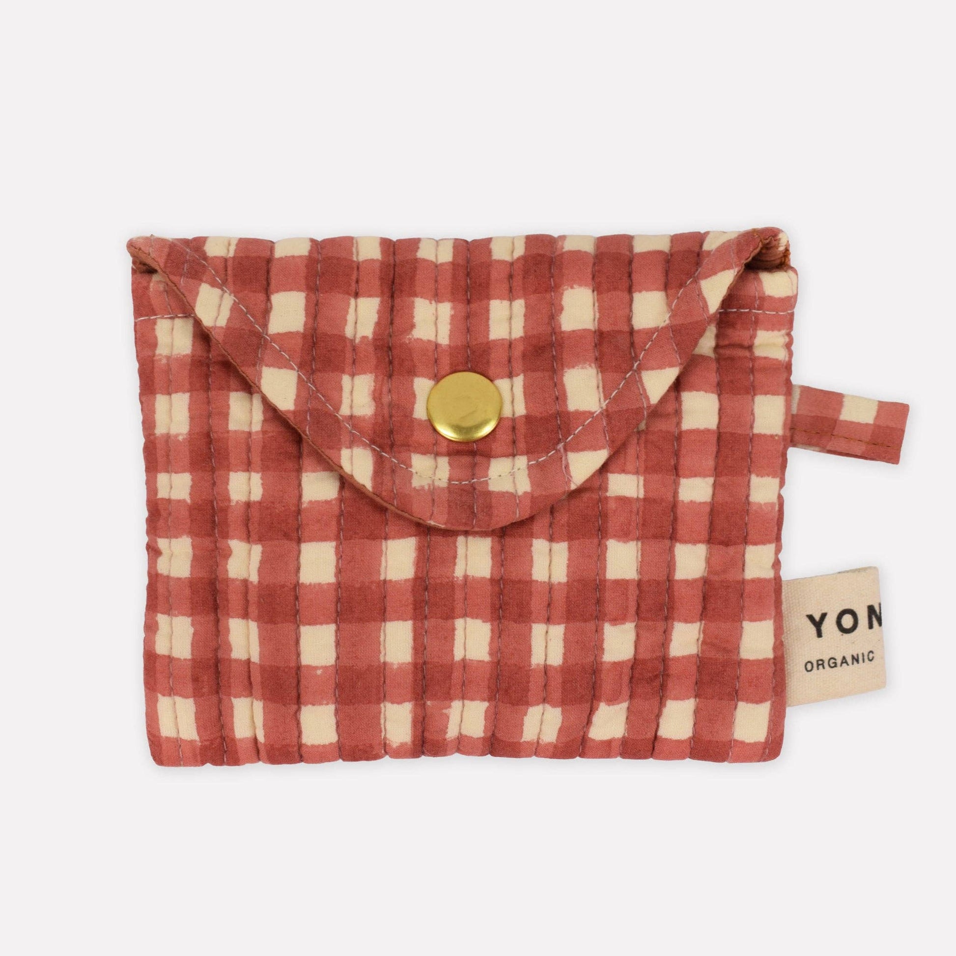 Quilted Popper Purse in Ginger Gingham – Pepper You