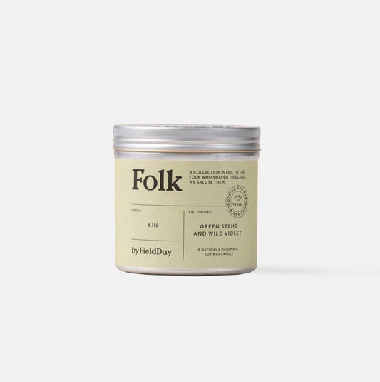 Folk Tin Collection - Kin Vegetable Soy Wax Candle