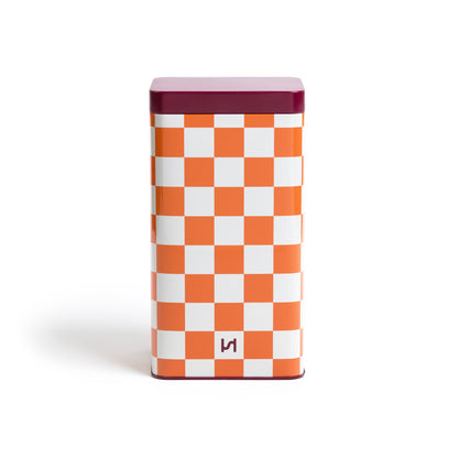 Airtight Tin Storage Container: Orange