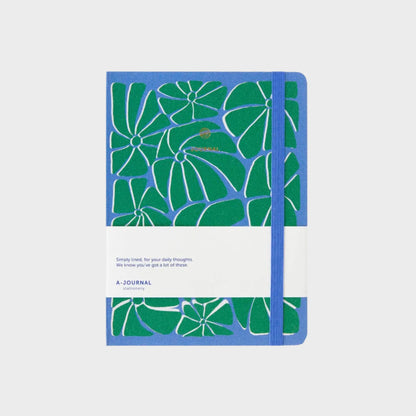 A-Journal Notebook - Arty Blue Green