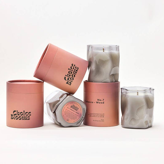 No. 7 Tobacco + Wood Small Candle