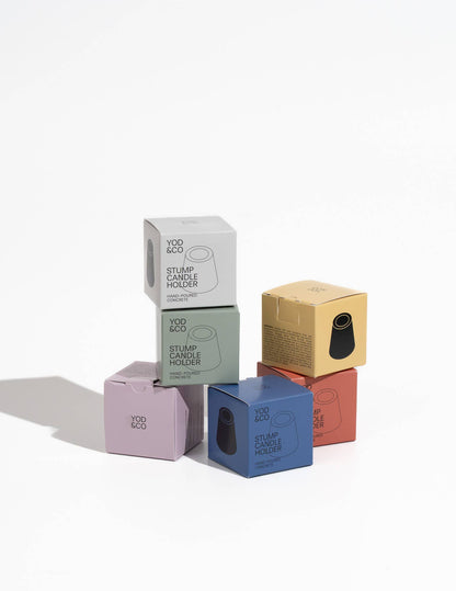 Stump Candle Holder - Mauve