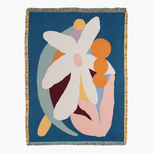 Delaney Throw Blanket Wall Hanging by Slowdown Studio