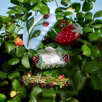 Strawberry Fields White Rabbit Hair Claw Clip