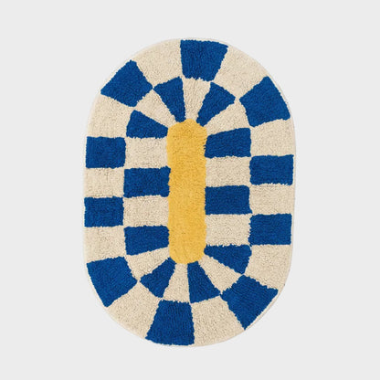 Rita Organic Cotton Bathmat: Blue