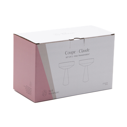 Coupe Claude in pink: Set of 2 Glasses