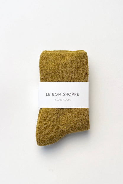 Cloud Socks - Green Olive