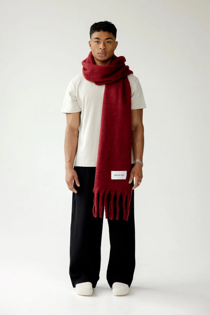 Recycled Materials Reykjavik Scarf - Burgundy Berry