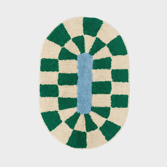 Rita Organic Cotton Bathmat: Green