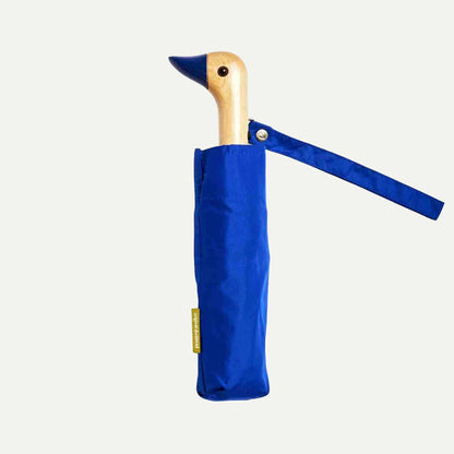 Compact Eco-Friendly Wind Resistant Duck Umbrella - Royal Blue