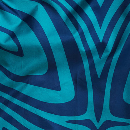 Swirl in Blue Reusable Eco Friendly Bag 100% Recycled