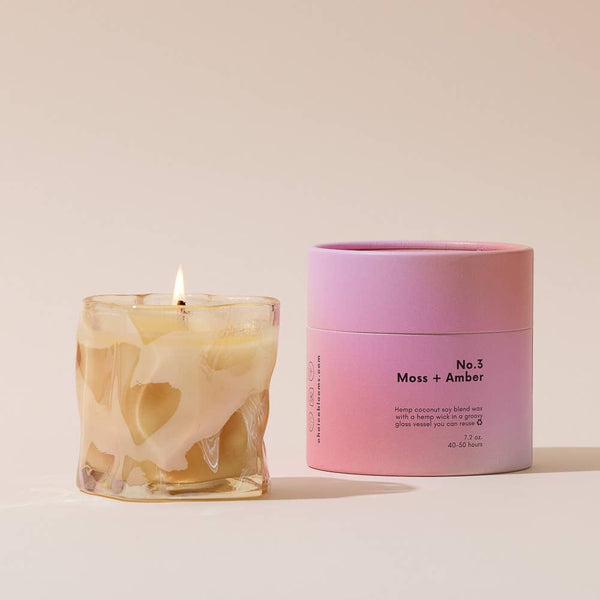 No 3. Moss + Amber Jar Candle