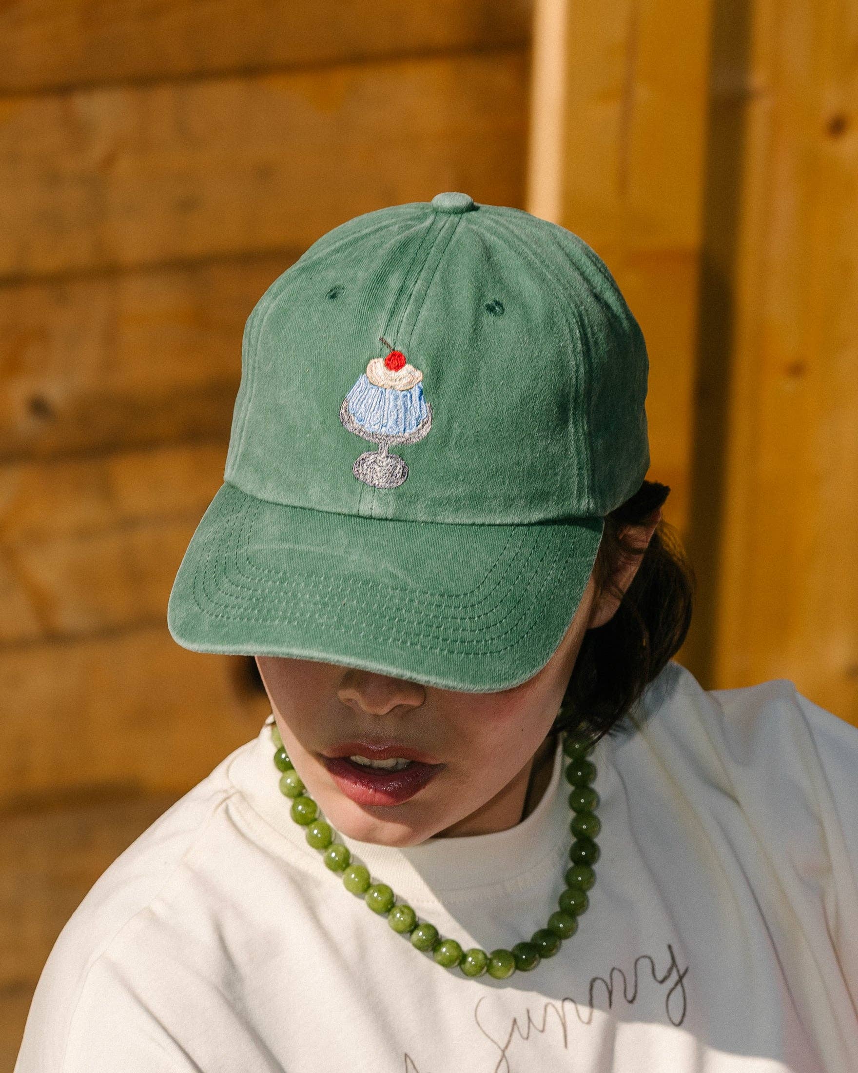 Cherry on Top Cap - Washed Green