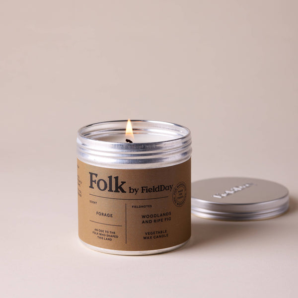 Forage Vegetable Wax Folk Tin Candle