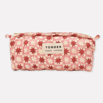 Quilted Barrel Case in Jam Pinwheel