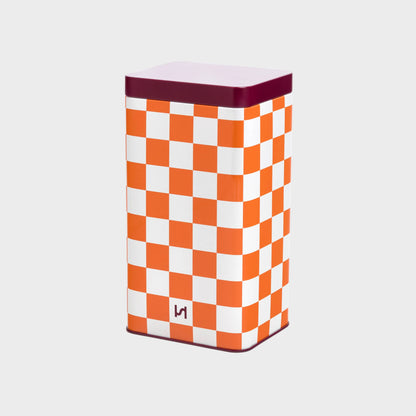 Airtight Tin Storage Container: Orange
