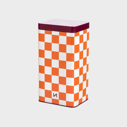 Airtight Tin Storage Container: Orange