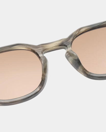 Zan Sunglasses in Striped Horn