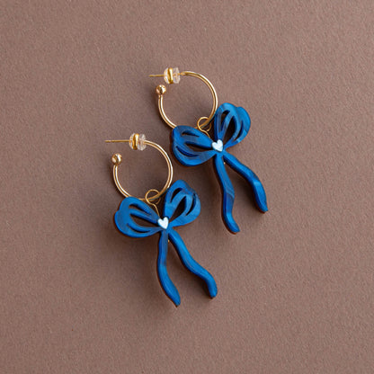 Bow Hoop Earrings