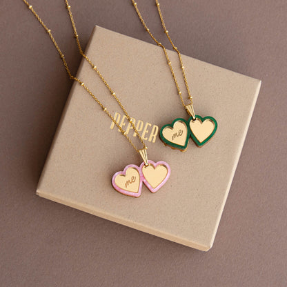 I Heart Me Open Locket Necklace