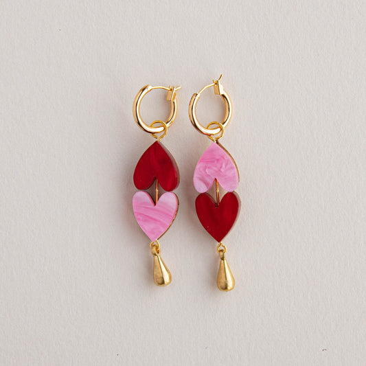 Queen of Hearts Drop Earrings