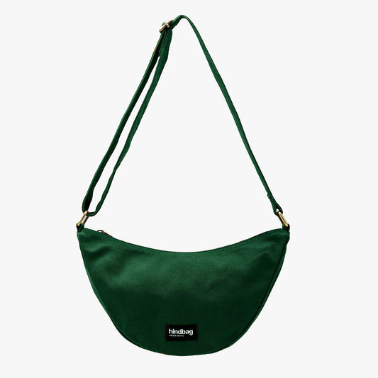 Andrea Banana Bag in Forest Green - Ethically Manufactured Bag