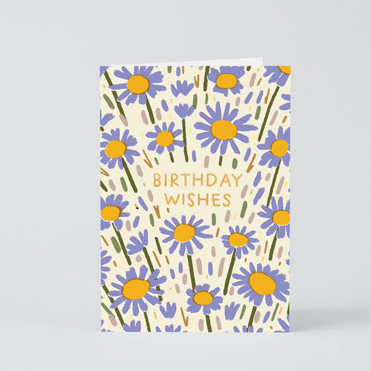 Flower Field Birthday Greetings Card