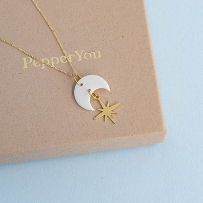 Celestial Star Gold Necklace