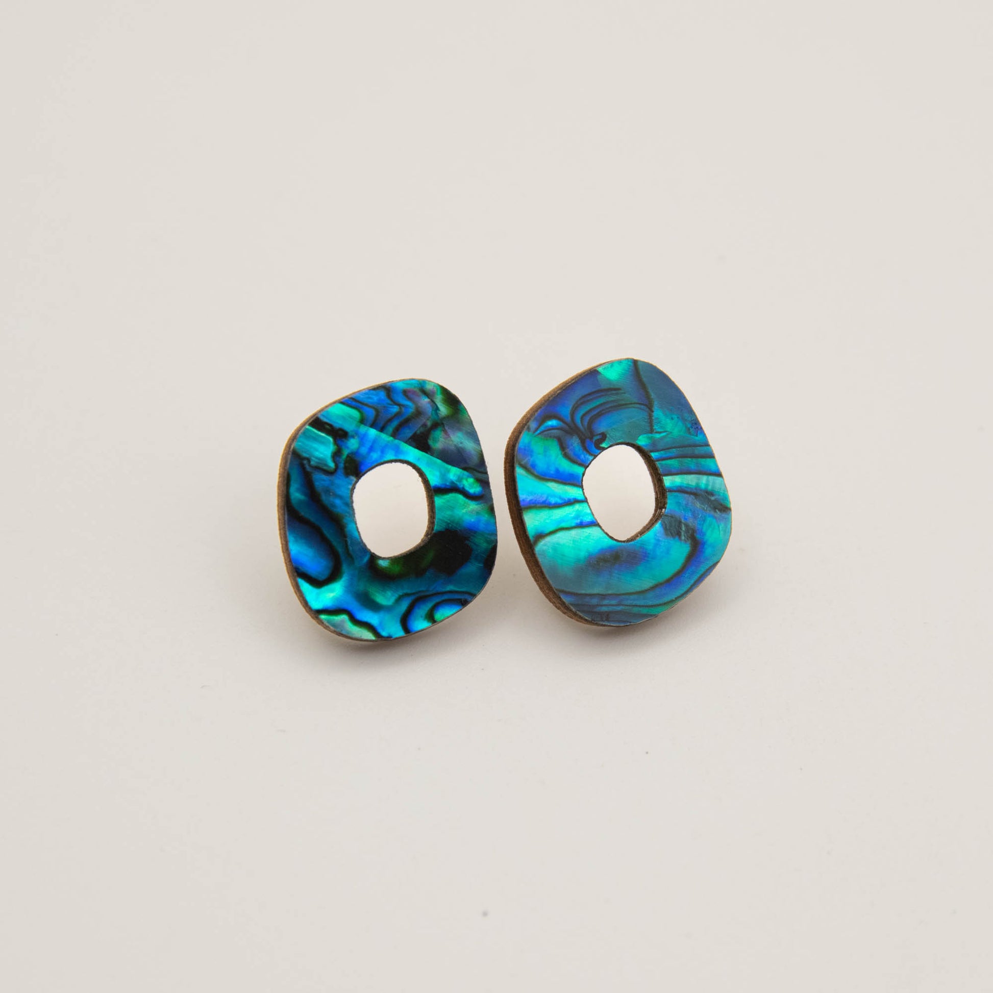 Rounded Form Stud Earrings - Medium
