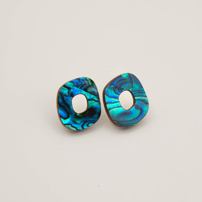 Rounded Form Stud Earrings - Medium