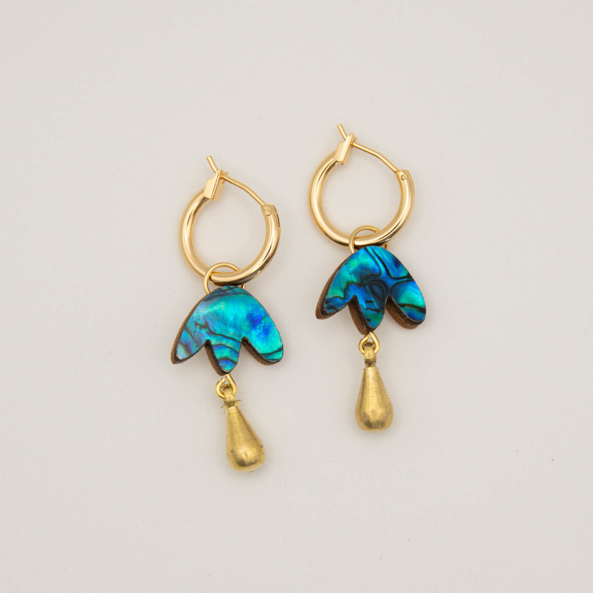 Petal Drop Hoop Earrings