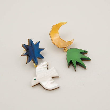 Assembled Story Drop Earrings