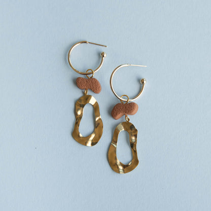 Grooves Statement Hoop Earrings