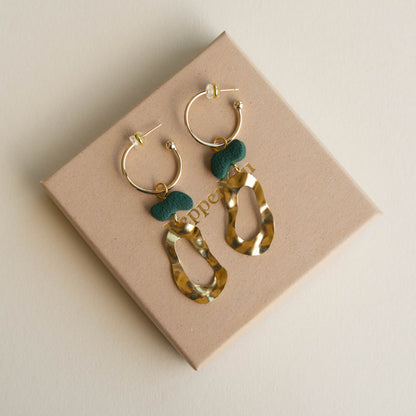 Grooves Statement Hoop Earrings