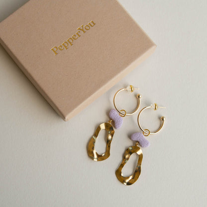 Grooves Statement Hoop Earrings