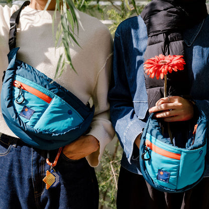 Half Moon Bag - Navy/Blue
