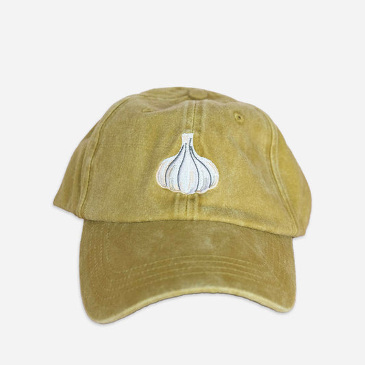 Garlic Embroidered Adjustable Cap Hat
