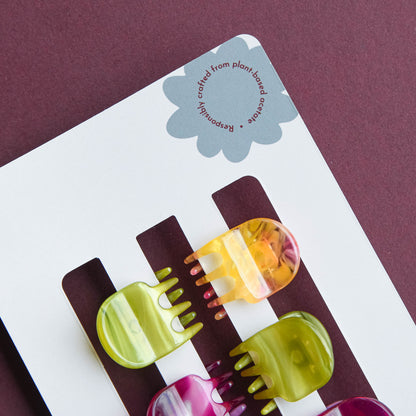 Mini Claw Set of 6 - Tutti Frutti