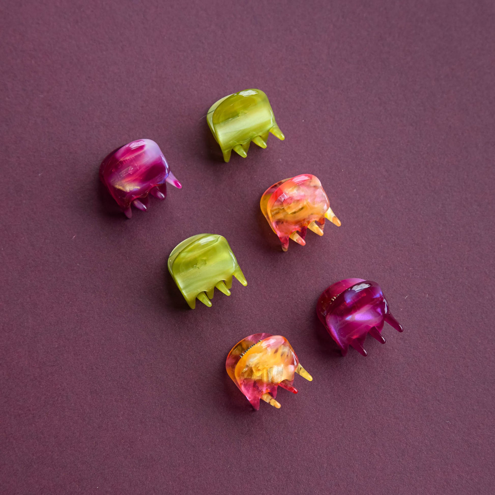 Mini Claw Set of 6 - Tutti Frutti