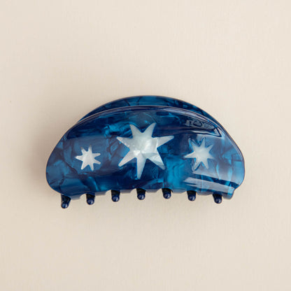 Hand Drawn Star Medium Hair Claw Clip