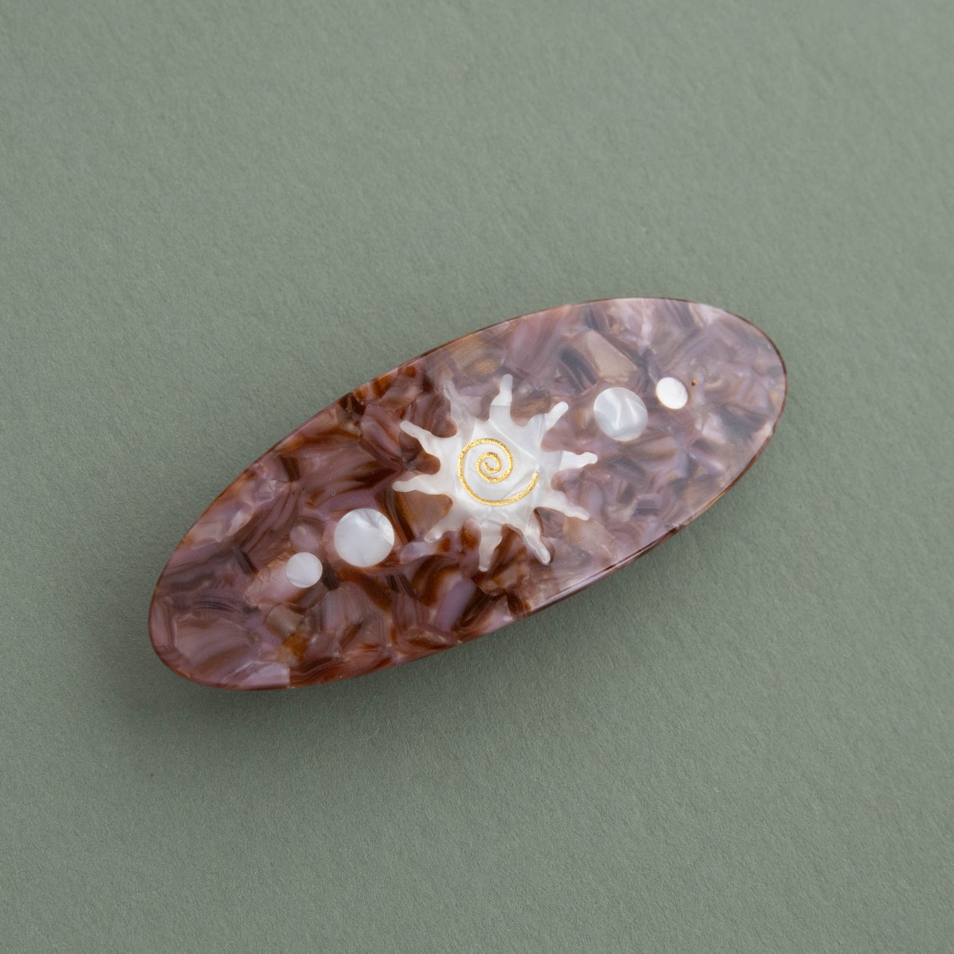 Sol Swirl French Barrette Hair Clip