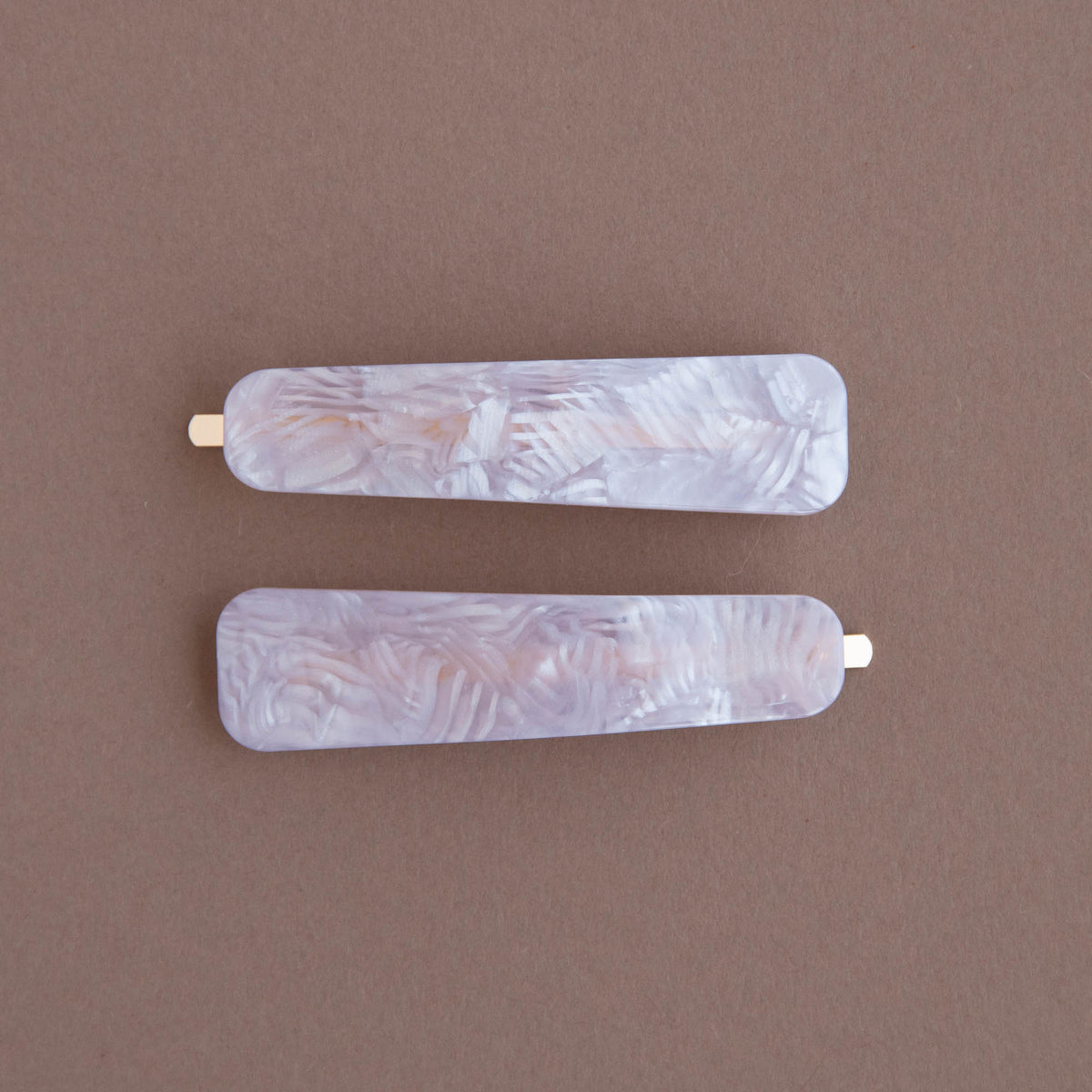 Lilac Hair Slides - Set of 2