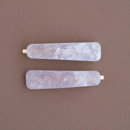 Lilac Hair Slides - Set of 2