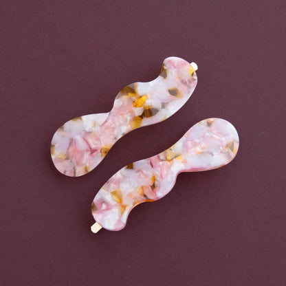 Speckle Hair Slides - Set of 2