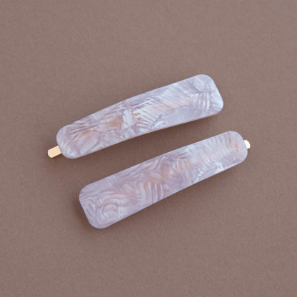 Lilac Hair Slides - Set of 2