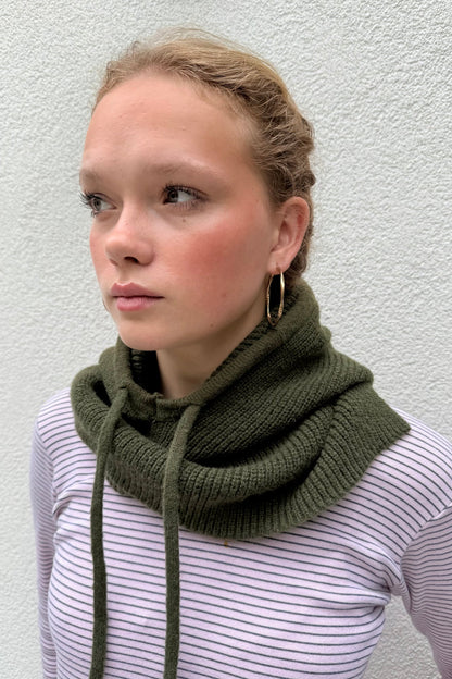 Rikke Balaclava Snood in Khaki
