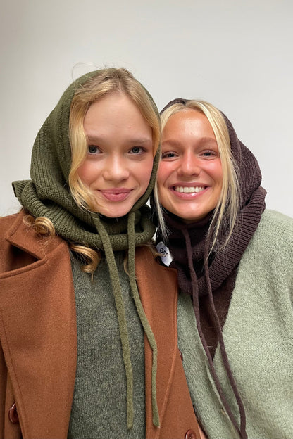Rikke Balaclava Snood in Khaki